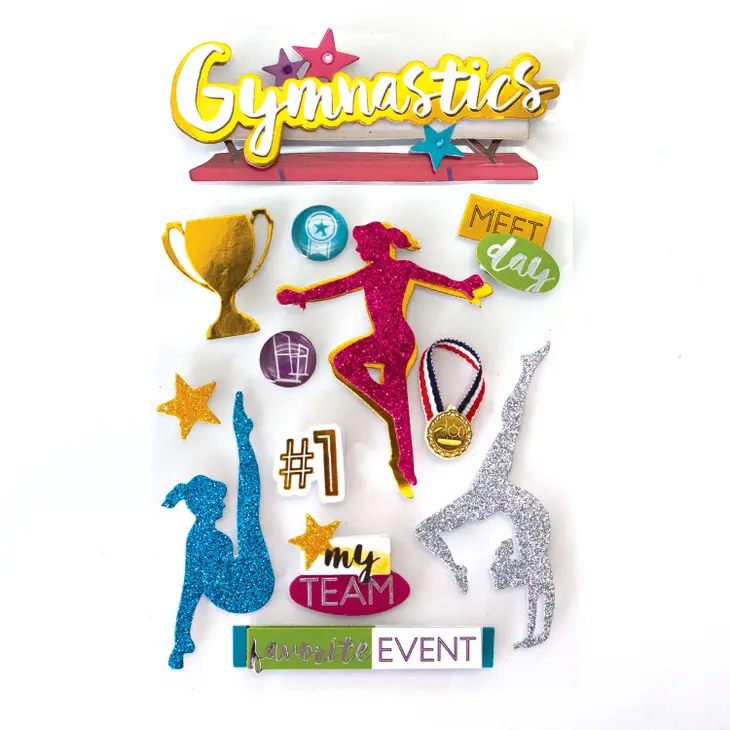 Paper House Productions - Gymnastics Team 3D Sticker Paper House Productions - Gymnastics Team 3D Sticker